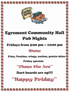 Egremont Community Hall Pub Nights